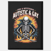 Skeleton niet cool en mysterieuze autistische homo magneet (Voorkant)