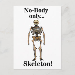 Skeleton No-Body Funny Briefkaart