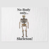 Skeleton No-Body Funny Tissuepapier (Voorkant)