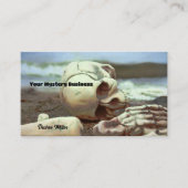 Skeleton On Beach Visitekaartje (Voorkant)