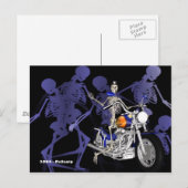Skeleton op de keel - Briefkaart (Voorkant / Achterkant)