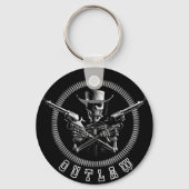 Skeleton Outlaw Key Rings Sleutelhanger (Voorkant)