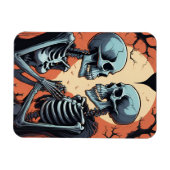 Skeleton Paar Fotomagneet – Gotische Romance Hall Magneet (Horizontaal)