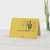 Skeleton Paar Halloween Groet Kaart (Achterkant)