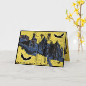 Skeleton Paar Halloween Groet Kaart (Gele Bloem)