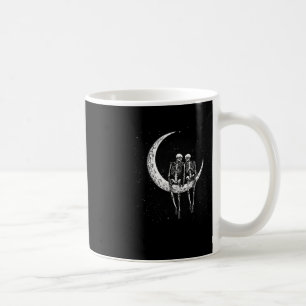 Skeleton paar op maan plezier Halloween kostuum Ma Koffiemok