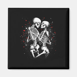 Skeleton Paar voor Halloween Valentijnsdag van T Magneet