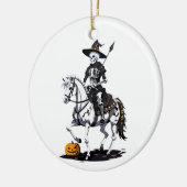 Skeleton Paardenruiter - Halloween Skelet Keramisch Ornament (Links)