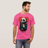 Skeleton Panda Love T-shirt (Voorkant volledig)