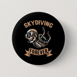 Skeleton parachutespringen - Sky Surfing Skydiver Ronde Button 5,7 Cm