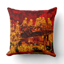 Skeleton Party in Helltown Happy Halloween 