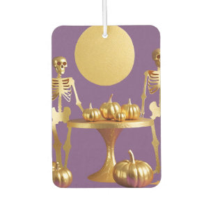 Skeleton Party - Paarse & Gouden Auto Luchtverfris Luchtverfrisser