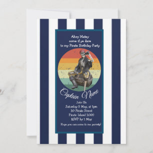 Skeleton Party Pirate Kaart
