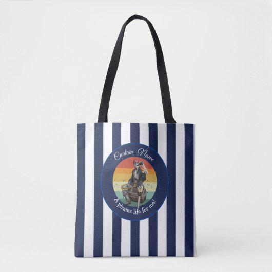 Skeleton Party Pirate Tote Bag (Voorkant)