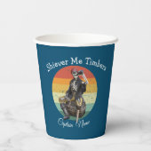 Skeleton Party Pirates Papieren Bekers (Achterkant)