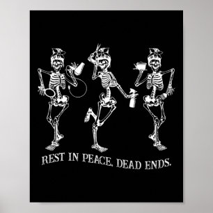 Skeleton Peace Dead maakt einde aan Haarstylist Ha Poster