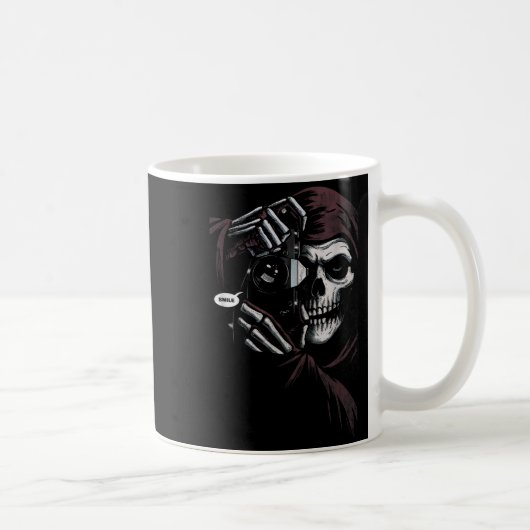 Skeleton Photographer Funny For Men Women  Koffiemok (Rechts)
