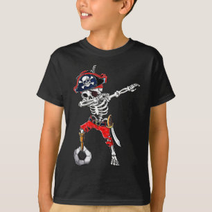Skeleton Pirate &amp; Voetbal Halloween Kostuum T-shirt