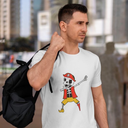 Skeleton Pirate Dab T-shirt