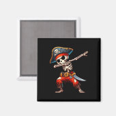 Skeleton Pirate Halloween Kinder Pirate Magneet (Voorkant / Achterkant)