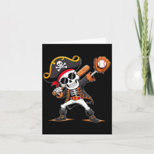 Skeleton Pirate Halloween kostuum honkbalspeler Kaart