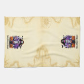 Skeleton Pirate Happy Halloween Mateys Theedoek (Horizontaal)