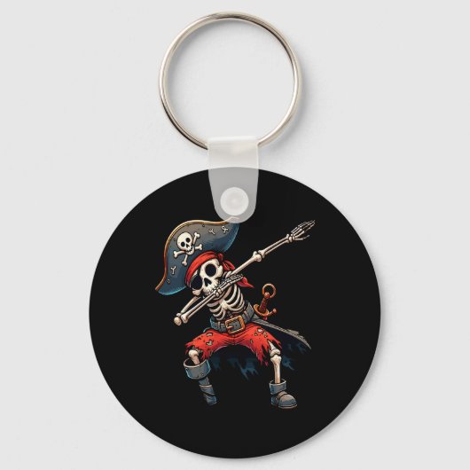 Skeleton Pirate Kinder Sleutelhanger (Voorkant)