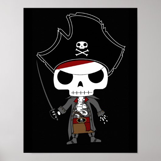 Skeleton Pirate Poster (Voorkant)