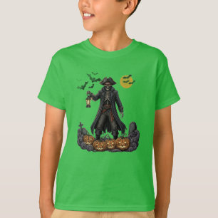 Skeleton Pirate" Spooky Halloween Kinderen T-shirt