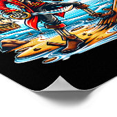 Skeleton Pirate T-shirt Skull Halloween Skeleton P Poster (Hoek)