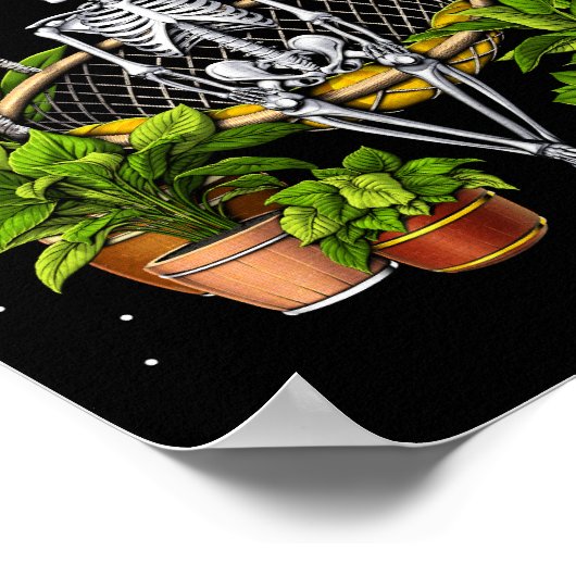 Skeleton Planten Lover Poster (Hoek)