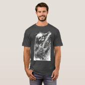 Skeleton playing guitar Rock Shredding Guitar 1 1  T-shirt (Voorkant volledig)
