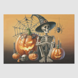 Skeleton pompoenen Halloween Tissue Paper Tissuepapier