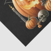 Skeleton pompoenen Halloween Tissue Paper Tissuepapier (Detail)