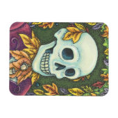 SKELETON PORTRAIT, HALLOEEN AUTUMN SKULL MAGNET MAGNEET (Horizontaal)