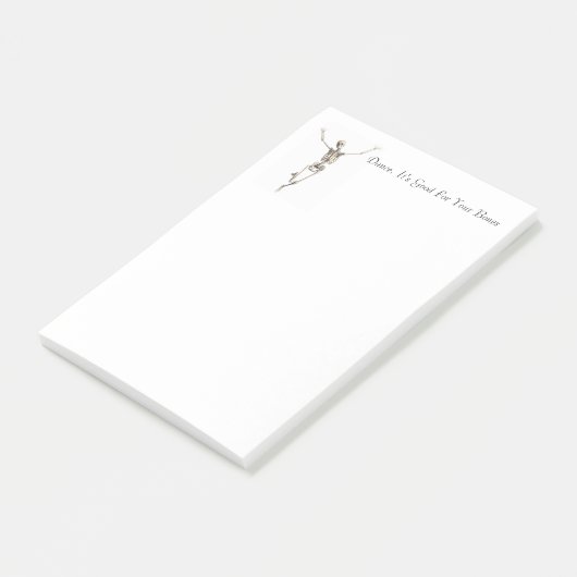 Skeleton Post merkt op Post-it® Notes (Schuin)