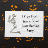 Skeleton Praying Halloween Kitchen Towel Theedoek