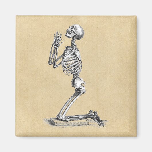 Skeleton Praying Magneet (Voorkant)