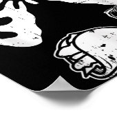 Skeleton Pregnancy Taco Beer Xray Halloween Soon D Poster (Hoek)