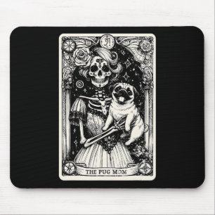  Skeleton Pug Mom Tarot Kaart Witchy Vibes P Muismat