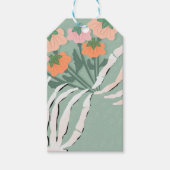 Skeleton Pumpkin Bouquet Halloween Cadeaulabel (Voorkant)