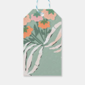 Skeleton Pumpkin Bouquet Halloween Cadeaulabel (Achterkant)