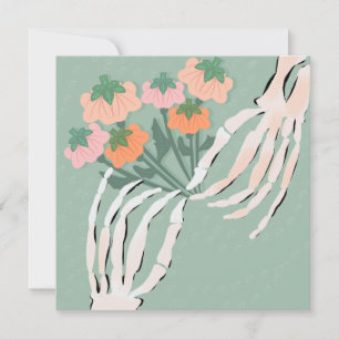 Skeleton Pumpkin Bouquet Halloween Vrijgezellenfee