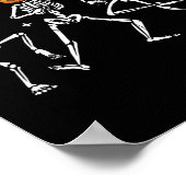 Skeleton Pumpkin Halloween Poster (Hoek)