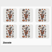 Skeleton & Pumpkin Stickers – Spooky Halloween Dec (Vel)