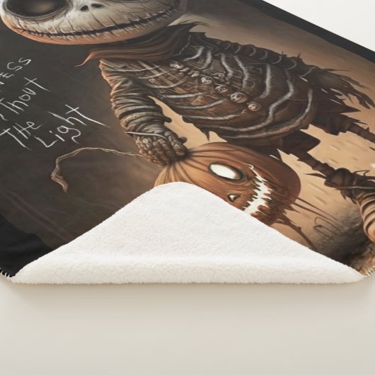 Skeleton Pumpkin – There Is Only Darkness Sherpa Deken (3/4)