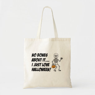 Skeleton Pun Cartoon Trick or treat Halloween Bag Tote Bag