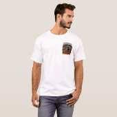 Skeleton Quarterback Halloween Voetbal Kunst T-shirt (Voorkant volledig)