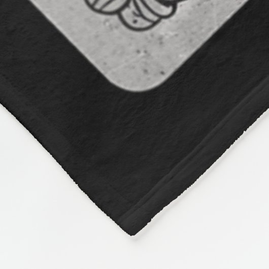 Skeleton Queen Tarot Kaart Gothic Witchy Halloween Fleece Deken (Hoek)