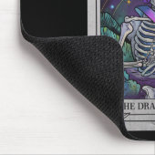 Skeleton Queen Tarot Kaart Gothic Witchy Halloween Muismat (Hoek)